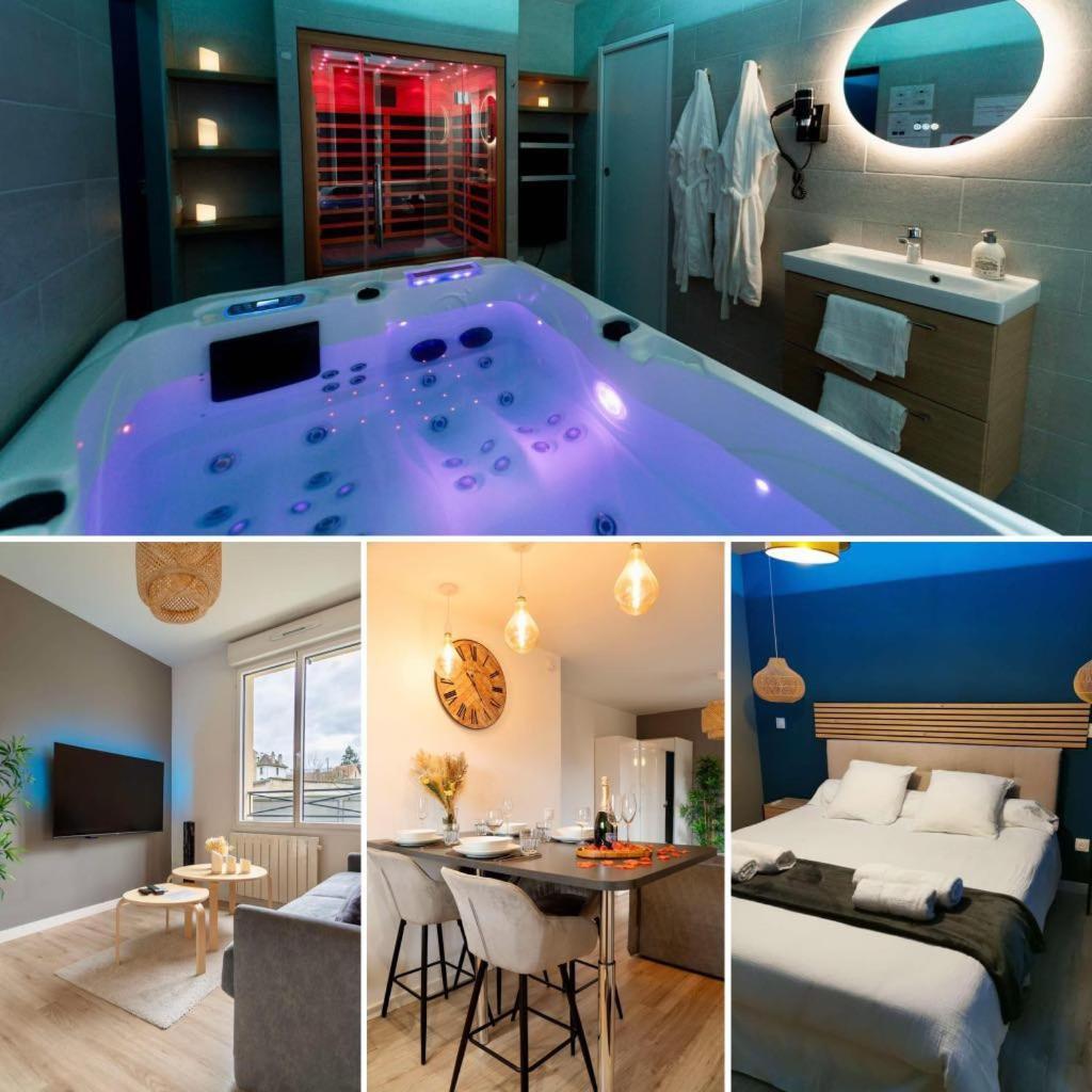 Escapade Relaxante - Spa - Jacuzzi - Sauna - Prives L'Isle-Adam Luaran gambar